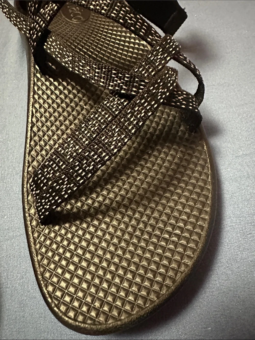 Chaco ZX2 Kids 6 Hugs & Kisses Sandals Fits Womens 7.5 8 Double Strap Toe Loop